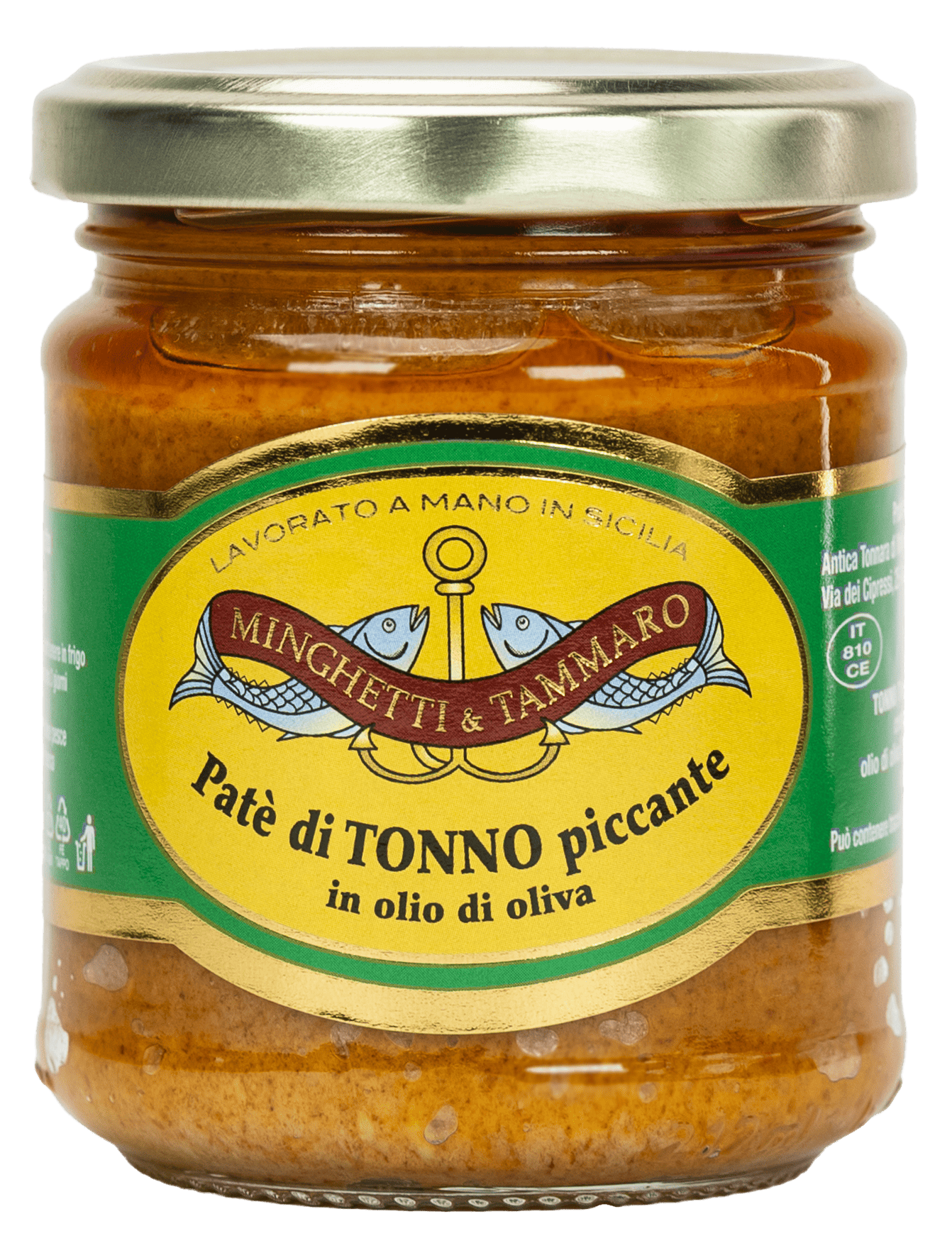 Paté di tonno piccante in olio d'oliva - 180 g