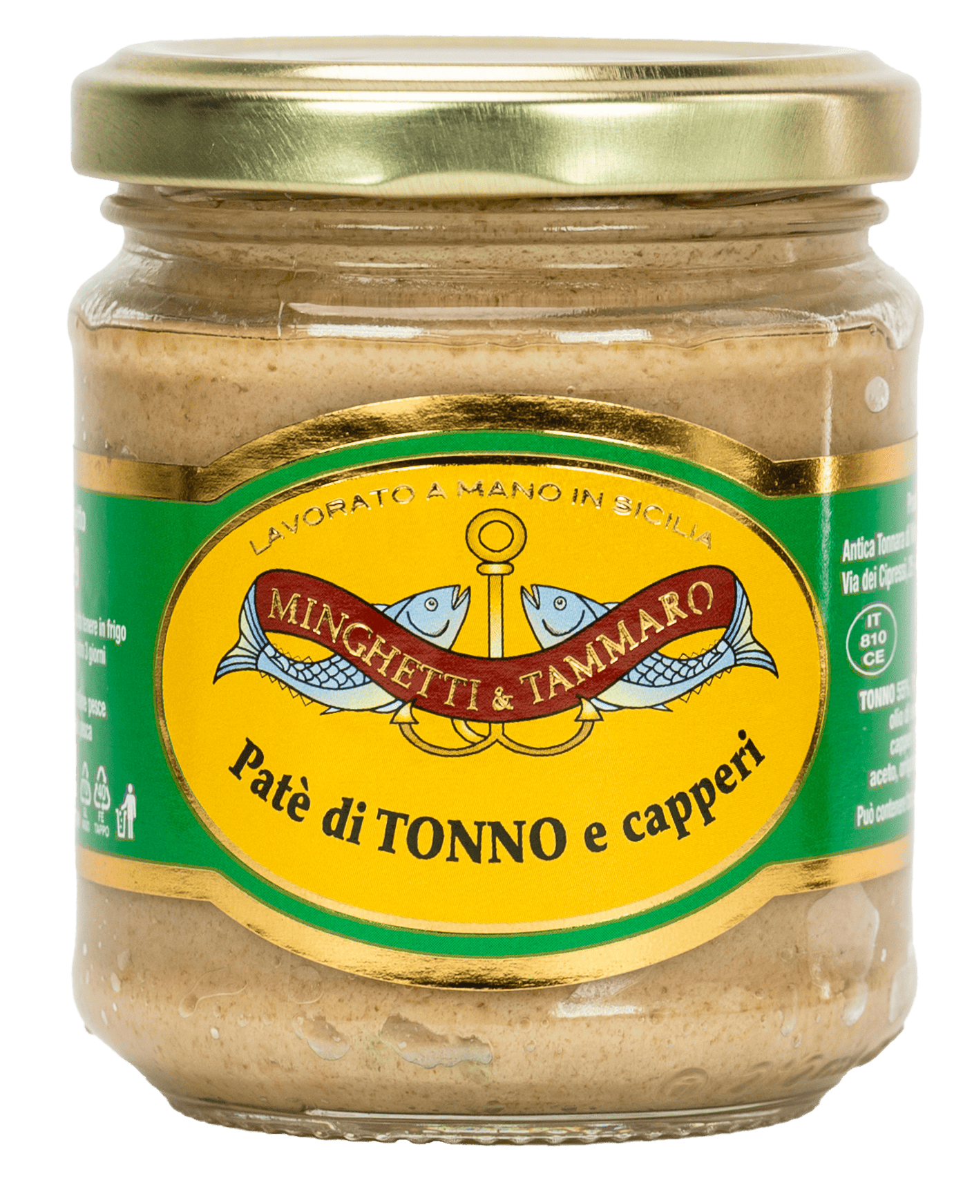 Paté di tonno e capperi in olio d'oliva - 180 g